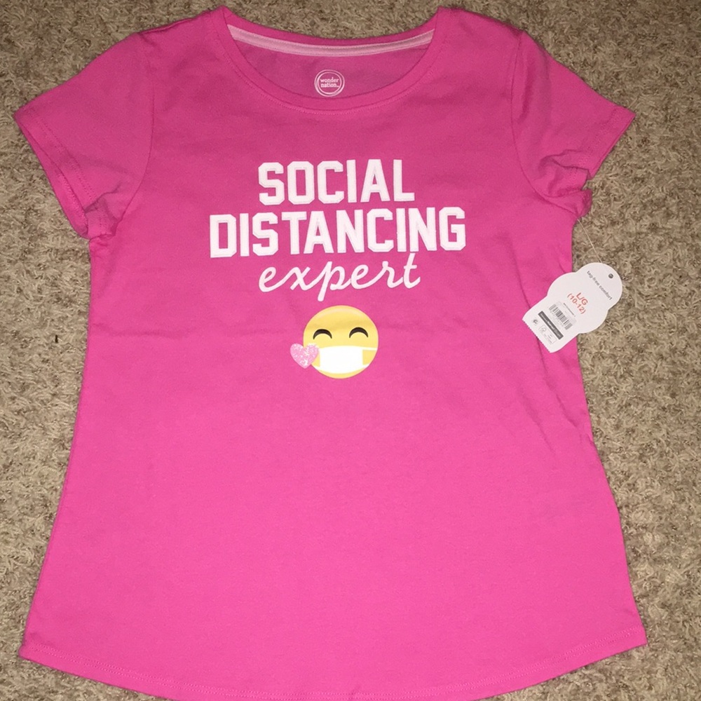 SOCIAL DISTANCING expert T-shirt 10/12 L